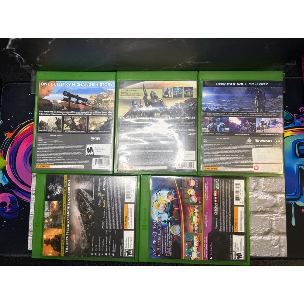 Xbox One Games Lot of 10 COD WWII Sniper Elite 4 Metal Gear Solid V LEGO CIB - Picture 2 of 14
